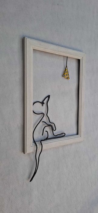 Арт декорация "Мишка и сиренце" – Авторска Изработка