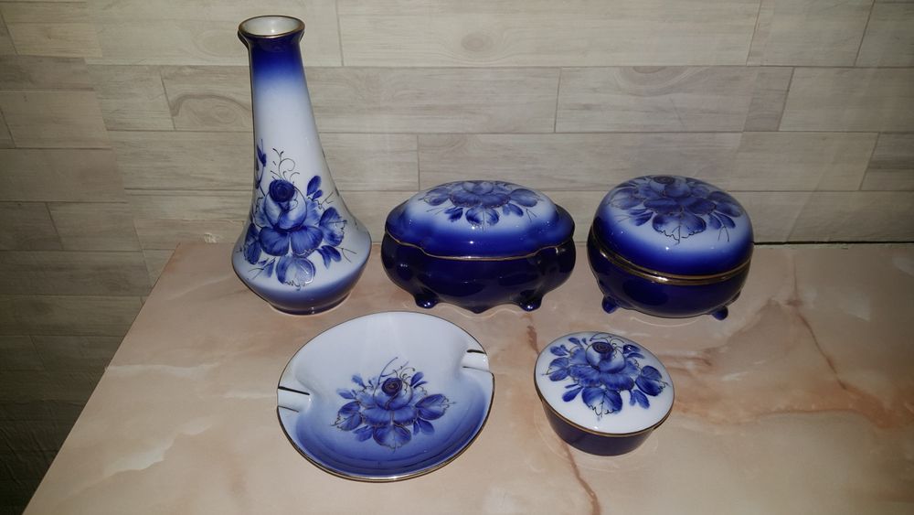 set porțelan cobalt Midalux