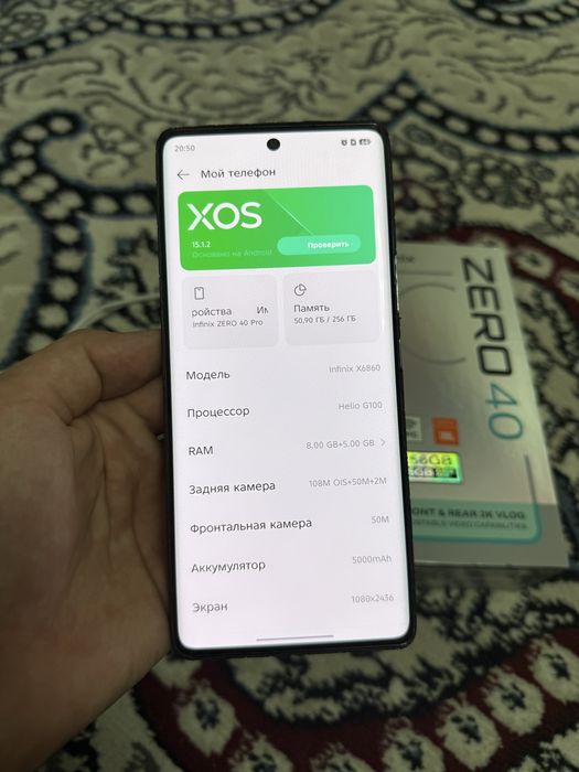 Infinix Zero 40 16/256GB Full Komplekt