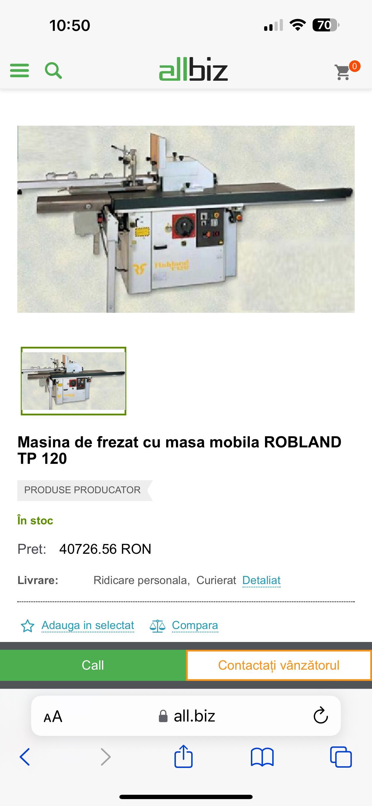 Mașina de frezat profile termopan lemn Robland T120TP