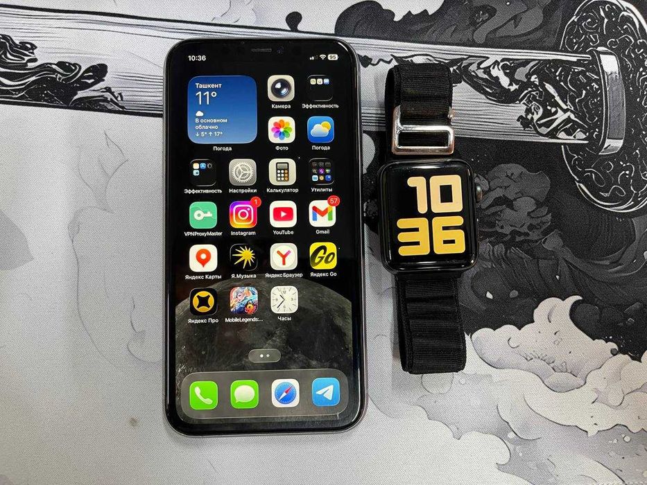 Продается Iphone 11 и Apple Watch 3 42mm