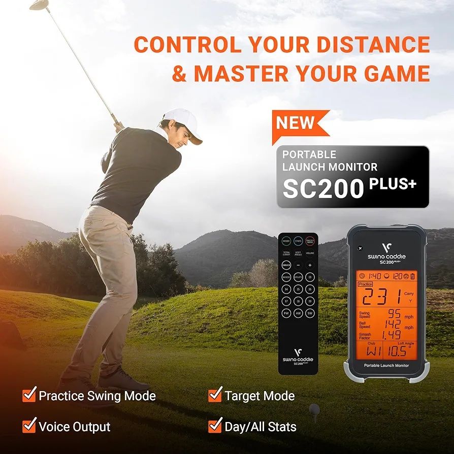Monitor de lansare Swing Caddy SC200+  pentru golf. (NOU)
