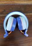 Casti audio wireless copii New Bee, Bluetooth 5.0, albastre