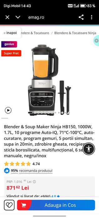 Vand aparat Blender