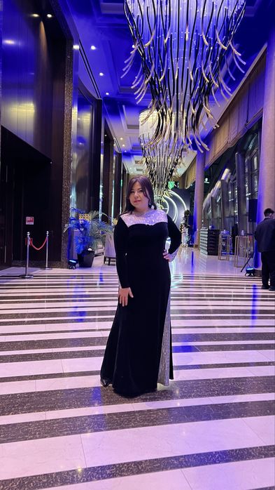 Черное платья на новый год