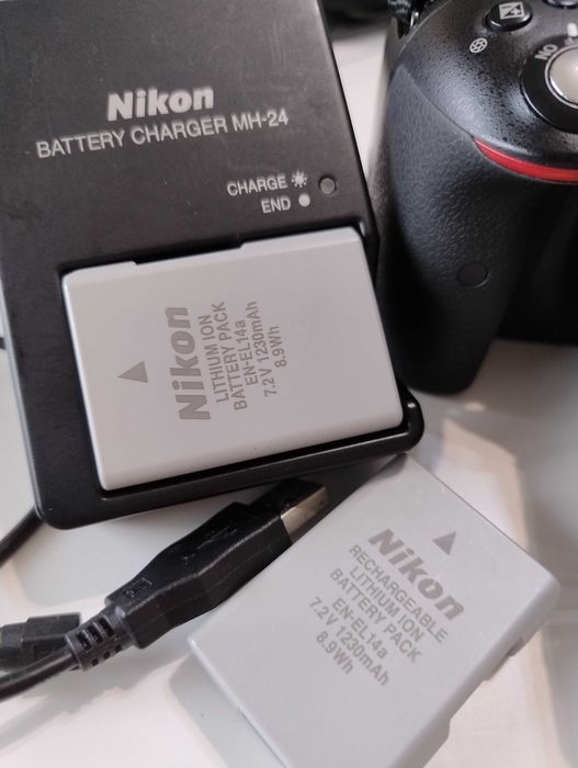 Фотоапарат Никон Nikon D5300- пълен комплект за снимане