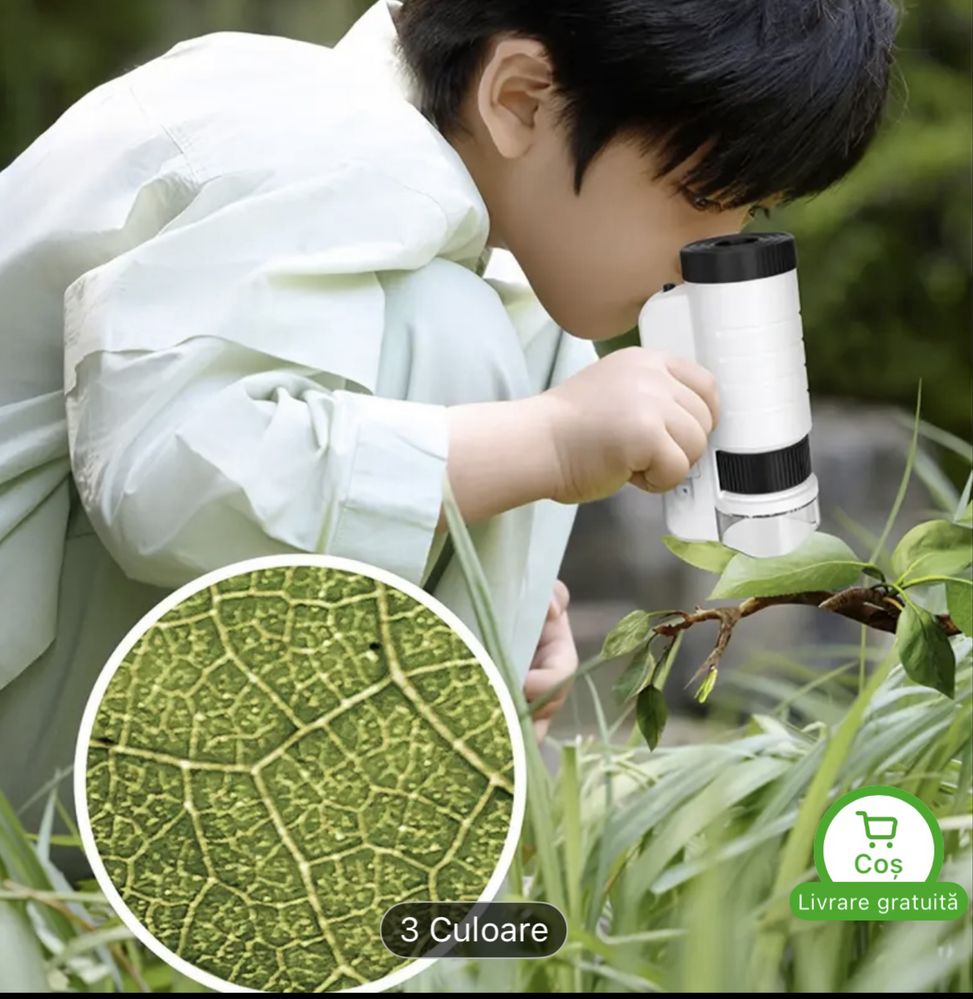 Mini microscop de mana