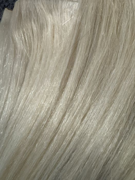 Естествена руса коса / екстеншъни на треси 58см