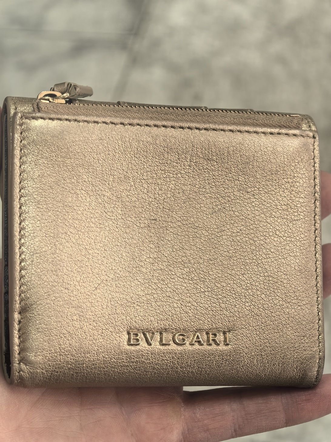 Дамско портмоне Bvlgari Serpenti Trifold Light Gold