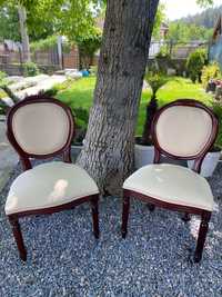 Комплект дървени ретро столове