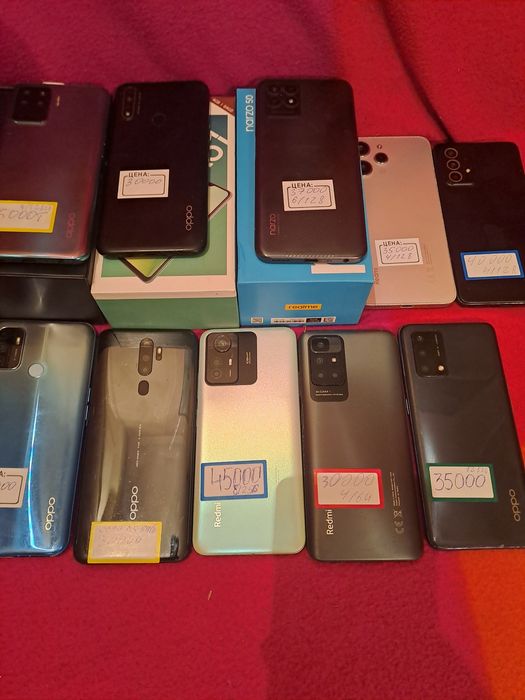 Смартфоны Samsung,xiaomi, oppo, realme