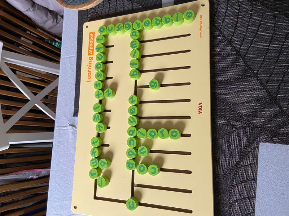 Tablă de perete alfabet Viga