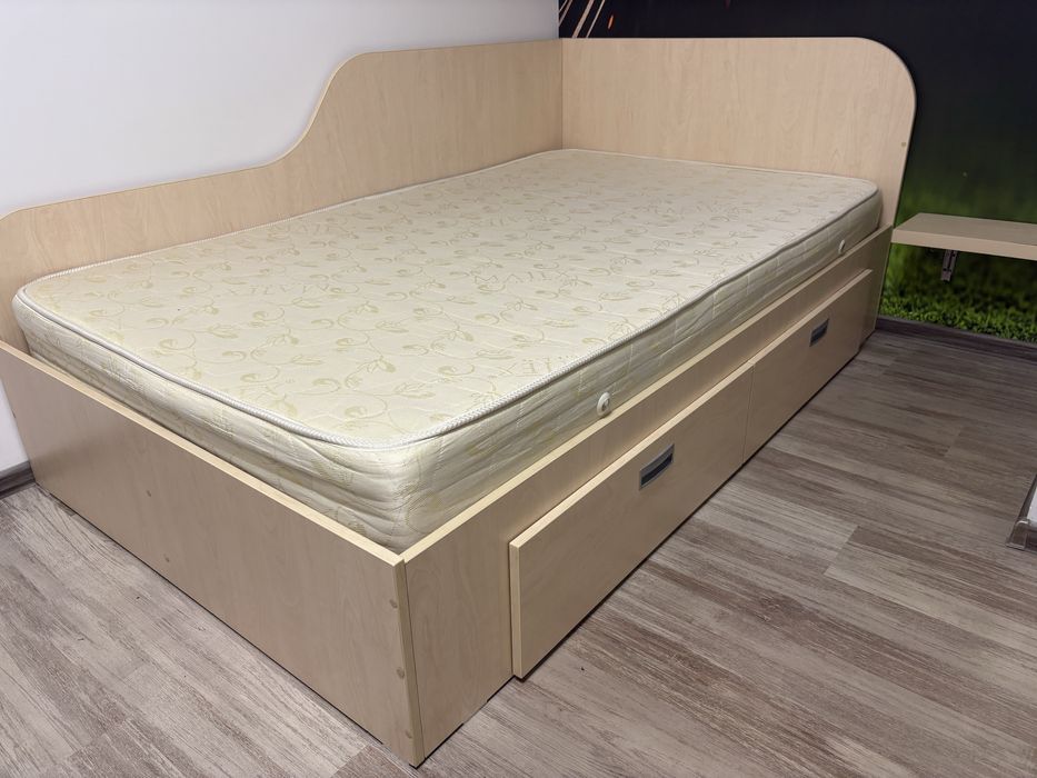 Pat+saltea, aproape nou 200/120