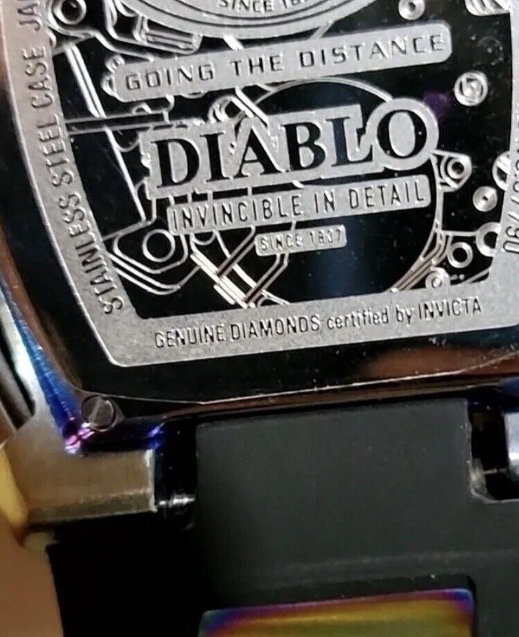 Часы мужские, часы бриллинтовые, Diablo S1 Rally Diamond,часы наручные