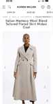 Palton cambrat lana italiana 75% Karen Millen colectia actuala