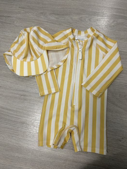 Бански и шапка с UV защита H&M