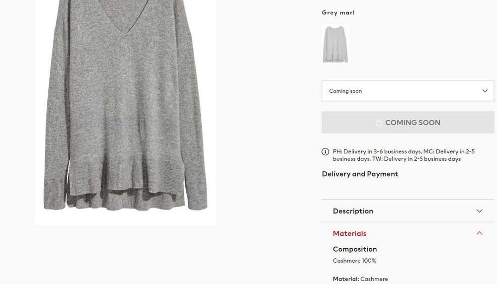 Pulover subtire casmir H&M Zara Massimo Dutti