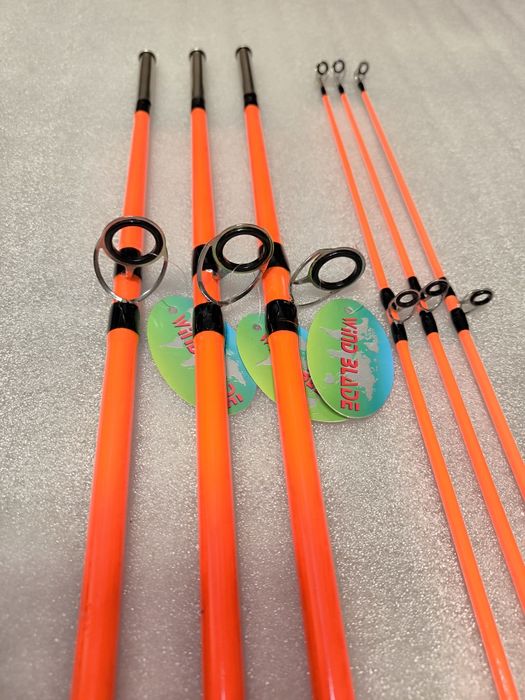 SET 3 Lansete FIBRA PLINA 3.0m WIND BLADE + 3 Mulinete FL EFB 6000
