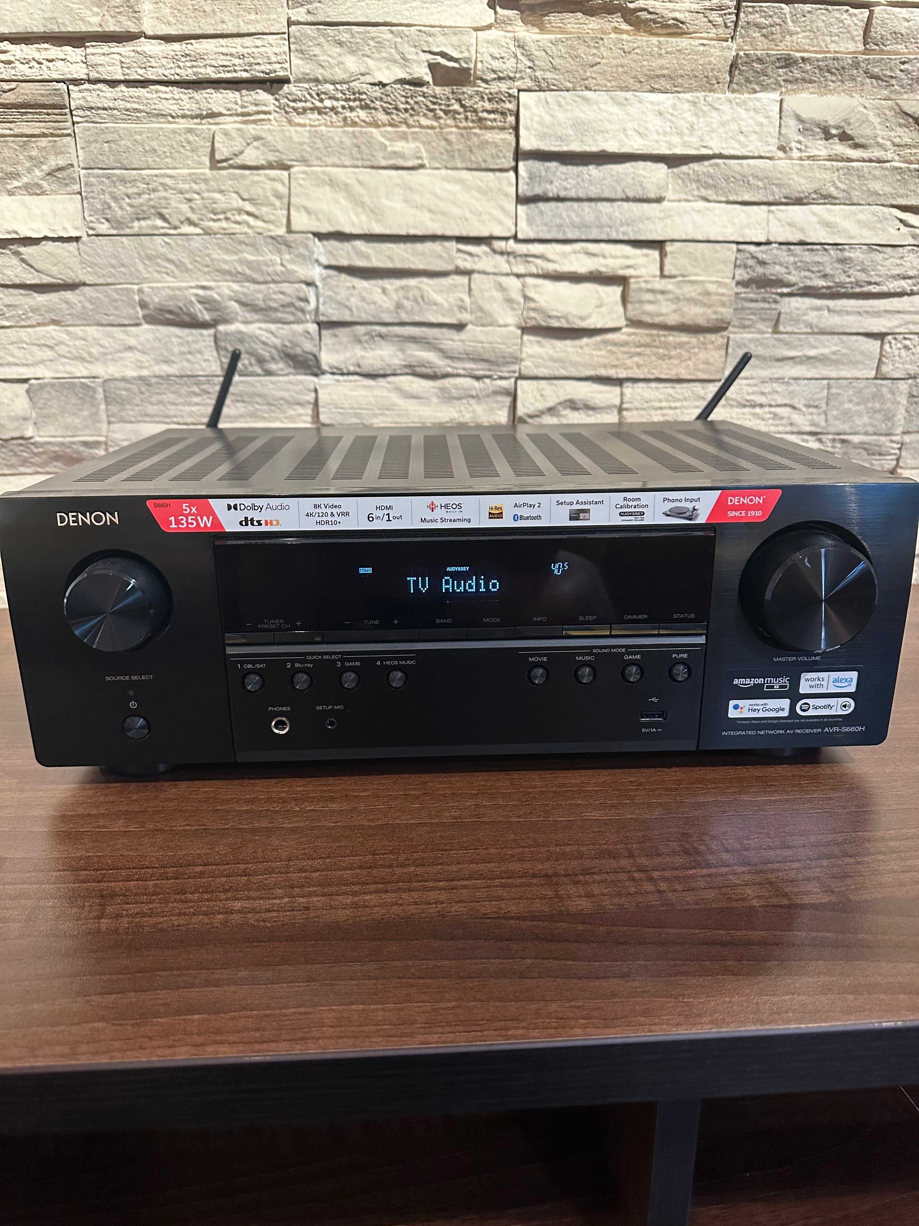 Receiver Denon AVR S660H 150W + sistem boxe 5.1 JBL