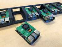 Carcasa Rack-Mount 1U pentru 6 bucati Raspberry Pi 4b