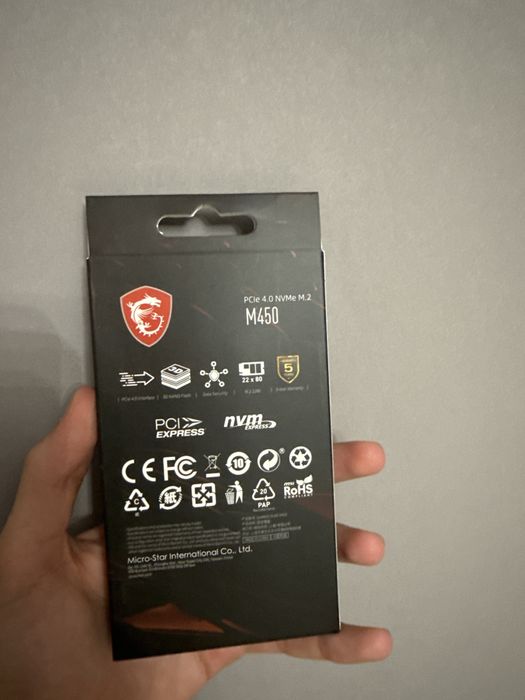 Ssd msi 500gb NVMe