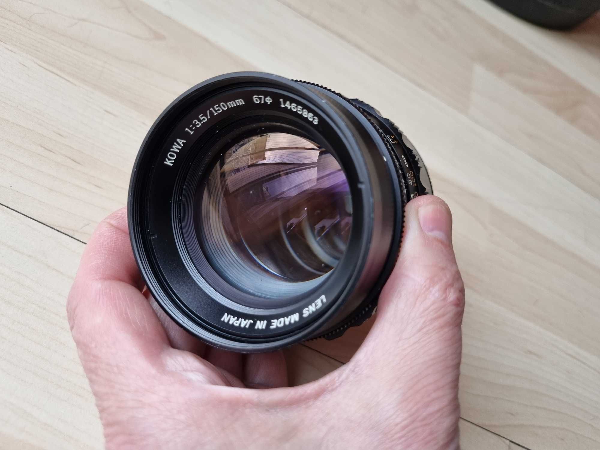Средноформатен японски фотоапарат KOWA Six 6x6 и два обектива