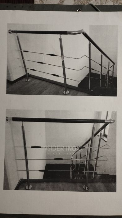 Vând Set țeavă inox scări interioare