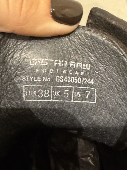 Кубинки/обувки G-star raw dark brown washed leather 38