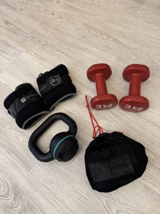 Set de fitness Gantere TRX Kettlebell