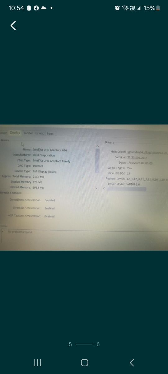 Laptop Lenovo i5 8300h. 15.6", 1 tb ssd