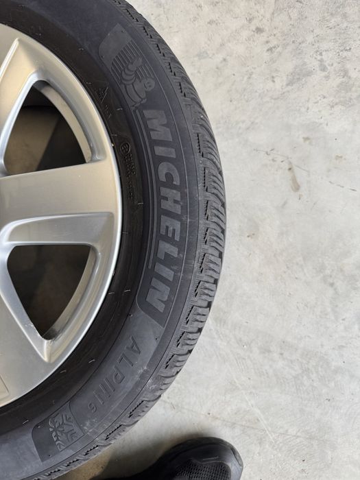 4 броя оригинални джанти с гуми от ауди а6 225/55 R17