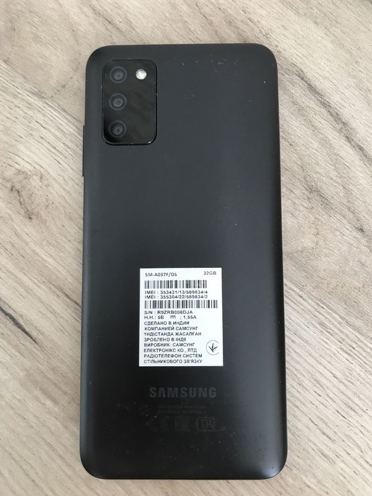 Смартфон Samsung Galaxy A03s 3/32GB Black