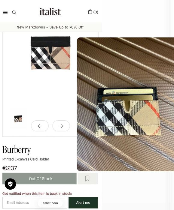 Port card burberry