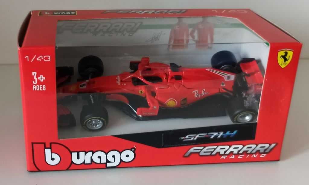 Macheta Ferrari SF71H Sebastian Vettel Formula 1 2018- Bburago 1/43 F1