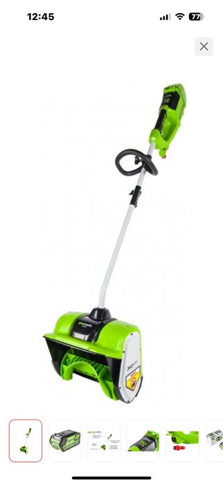 Снегоуборочная машина Greenworks