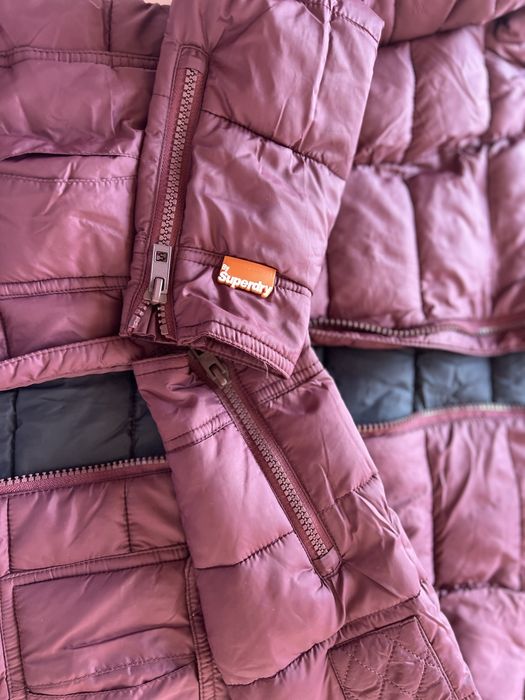 Дамско яке superdry бордо