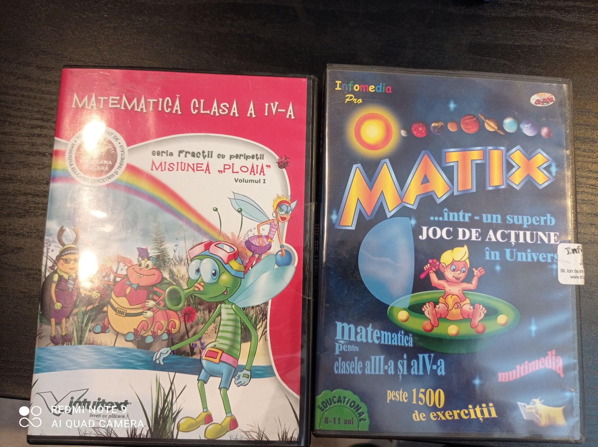 Set doua CD-uri educative-matematică clasele a III-a și a IV-a