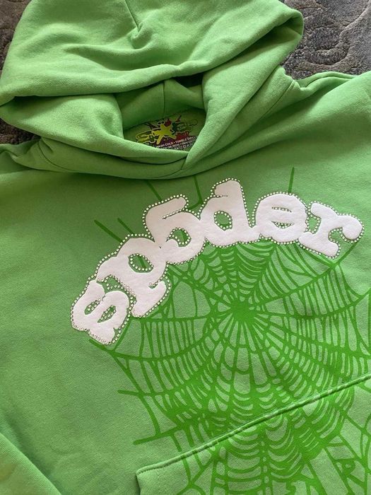 Hanorac Sp5der Verde (M) Nou | Livrare rapida cu verificare