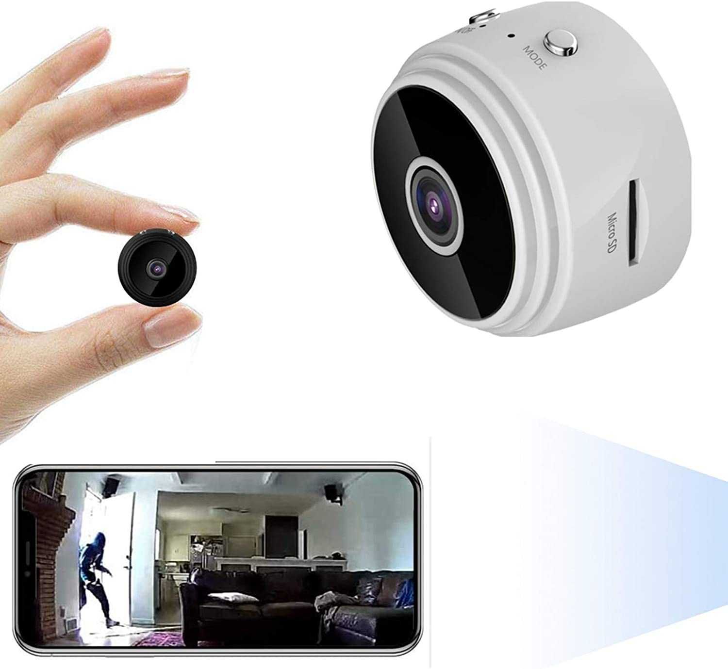 Мини WIFI IP скрита,шпионска,охранителна камера.Бебефон Mini HD Camera