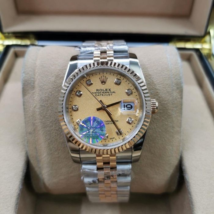 Rolex Datejust 36MM Silver Gold Rose 05