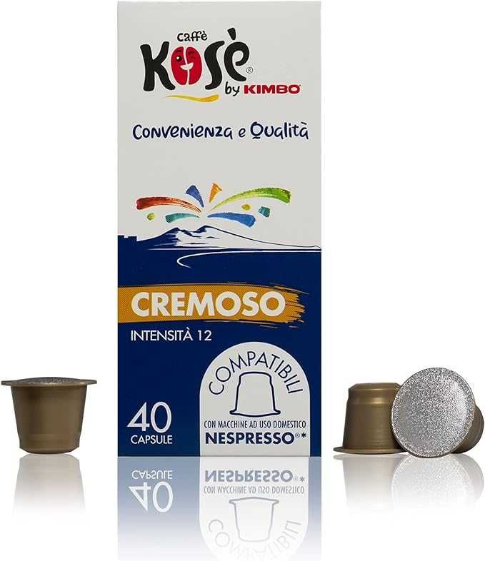 ПРОМО кафе KOSE от KIMBO INTENSO за nespresso система 40бр внос ИТАЛИЯ