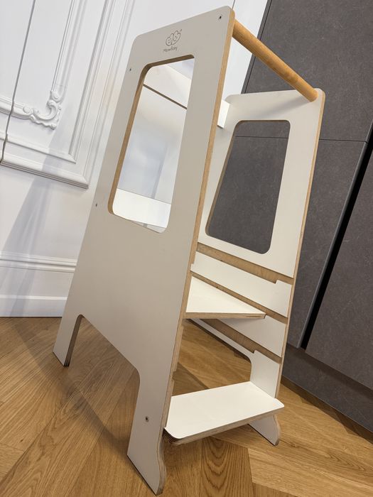 Learning tower- turn de catarare Meow Baby- alb