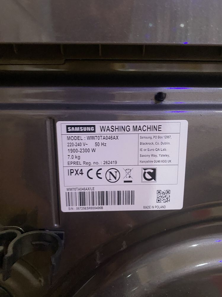 Dezmembrez masina de spalat Samsung WW70TA046AX  defecta