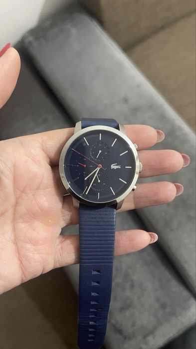 Мужские наручные часы Lacoste кожаный ремешок