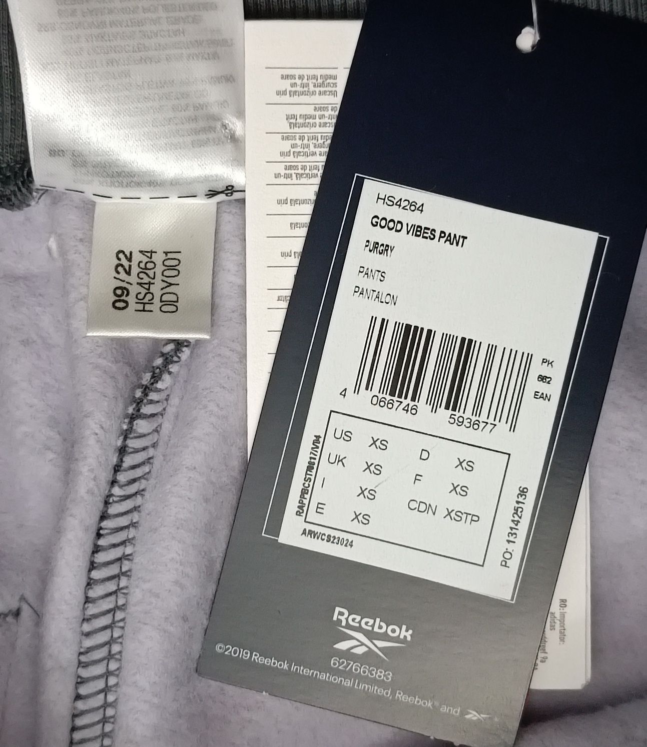 Reebok Good Vibes Sweatpants оригинално долнище XS Рийбок спорт памук