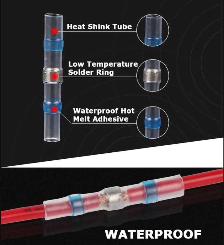 Термосвиваем конектор за проводници водоустойчива втулка за снаждане