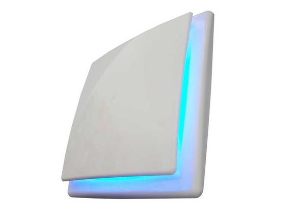 Вентилатор за баня светещ син LED фи 100 тих влагоустойчив ММоторс