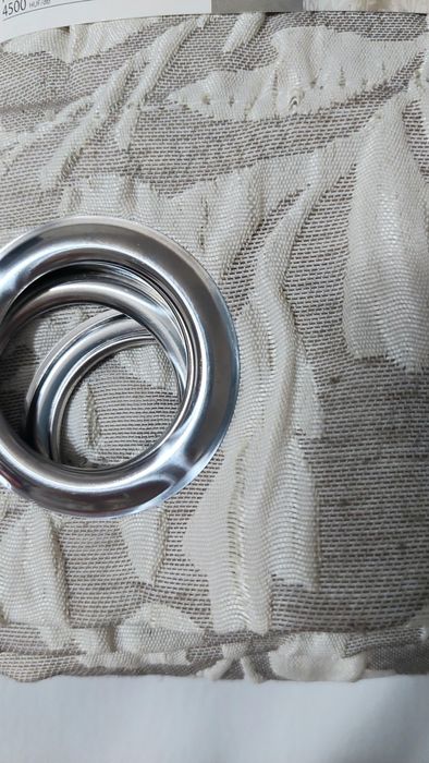 Draperii elegante set 2 bucati, nuante bej inchis si deschis pe inele