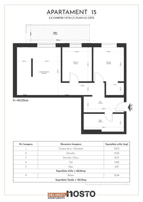 Vânzare direct de la dezvoltator  | 3 camere  | imobil in constructie