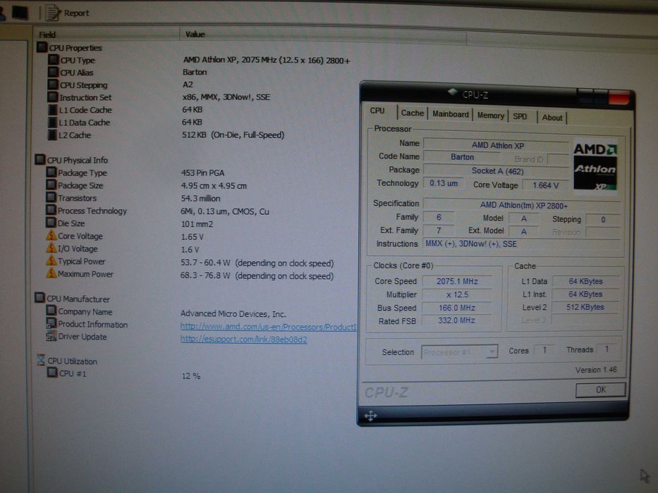 Procesor AMD Athlon XP 2800+ 2075 Mhz Barton socket A 462